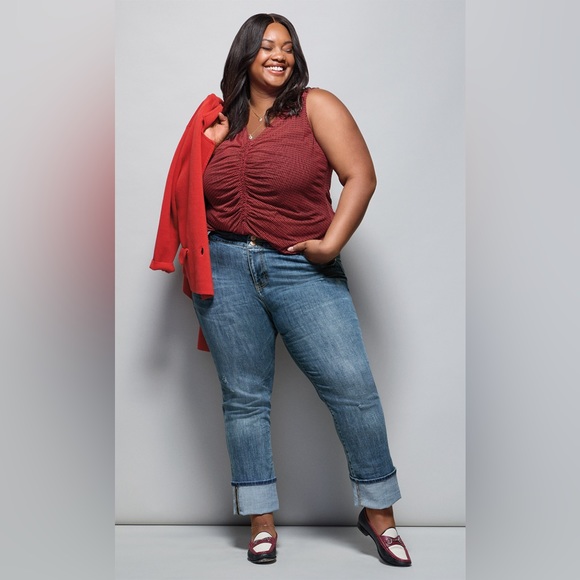 cabi NWT Cinch Straight Jeans, Vintage Blue, size 10, Fall 23 - Picture 6 of 9